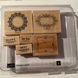 Stampin' Up! Vintage Labels stamp set.